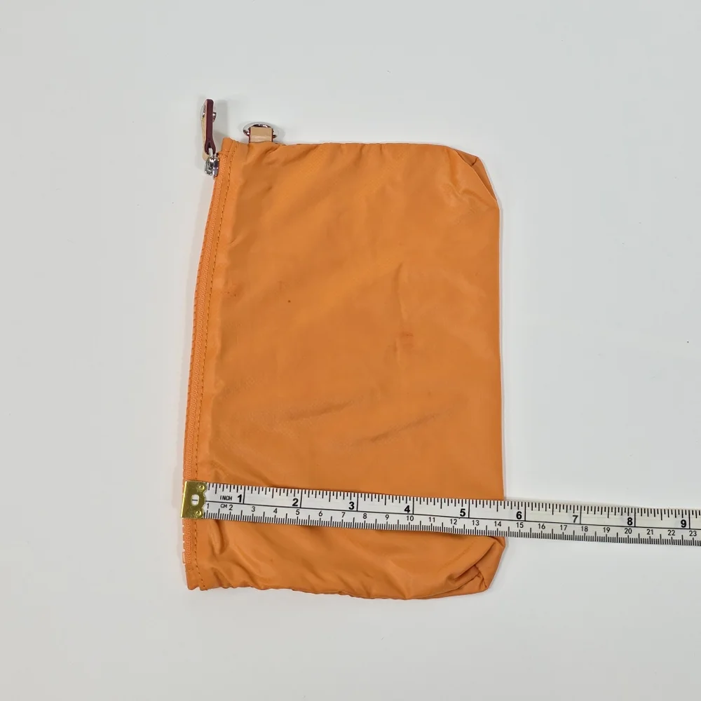 MZ Wallace Small Bag Insert Accessory Pouch Orange 8.5